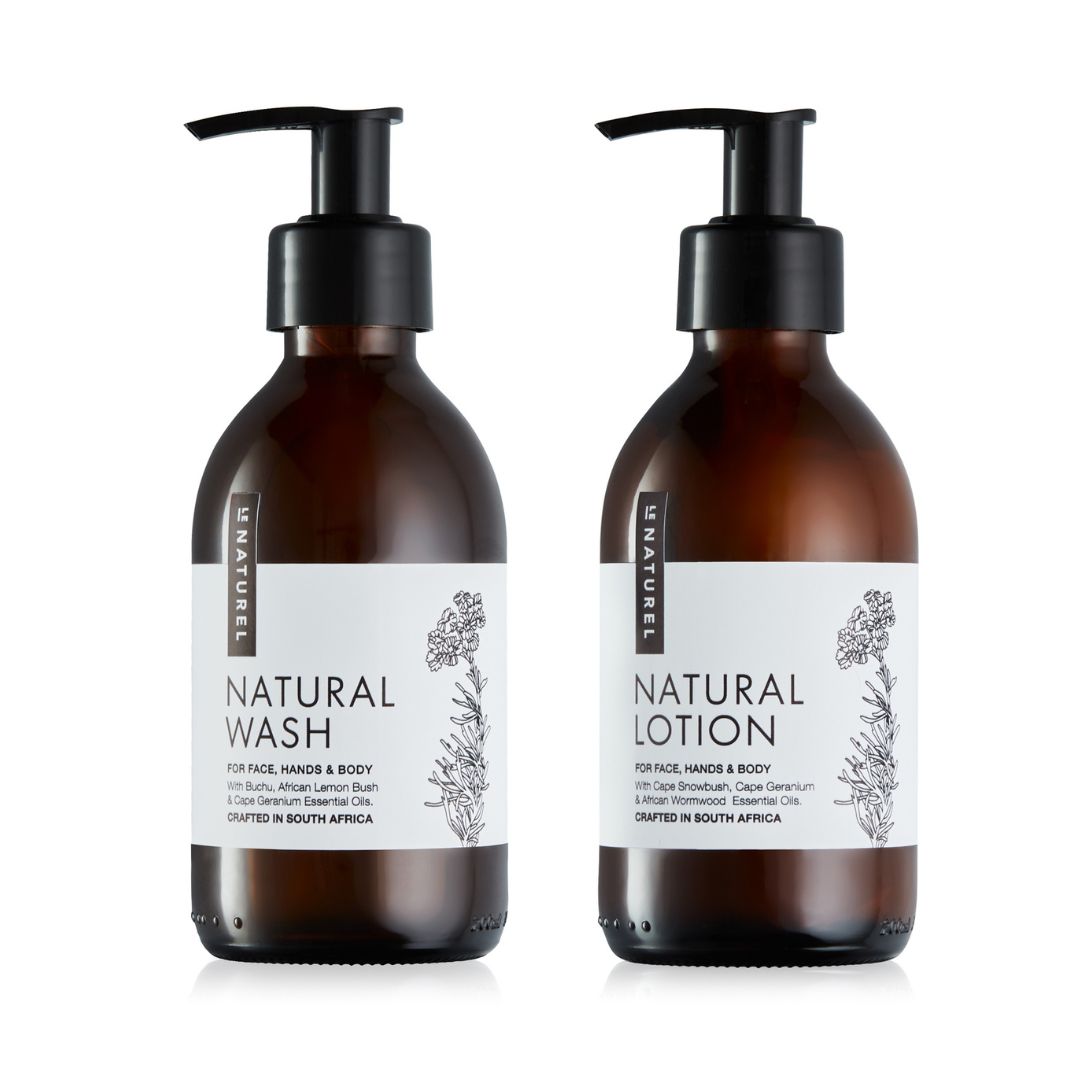 Natural Wash + Natural Lotion